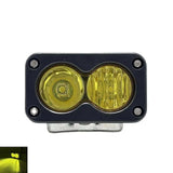 Car Spotlight 3 Inch White Yellow LED Pod Driving Work Light for Pickup Motorcycle Truck Offroad Roof Luggage Rack Lamp
