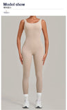 Summer Tight Yoga Jumpsuit Women Hollow Out Exposed Back Fitness Clothing Outwear Gym Running Workout Sports One Piece Suits