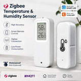 Tuya Zigbee/Wifi Temperature Humdiity Sensor Detector Option Indoor Outdoor Waterproof LCD Thermometer Hygrometer For Alexa Z2M