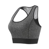 Women Racerback Sports Bra Seamless High Impact Support Fitness Yoga Brassiere Shockproof Workout Running Gym Underwear Bralette