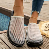Flat Bottom Sandals Women's Summer New  Outdoor Beach Holiday Slippers Soft Sole round Head