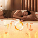 Graphene Electric Heated Blanket Dual Control Single Double Washable Home Dorm Energy Saving Fast Heating Auto Shutoff Cobertor