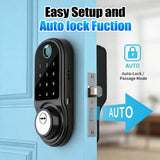 Bluetooth Smart Deadbolt Lock With Fingerprint And Keyless Entry