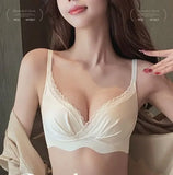 Desire Thin Push-up Seamless Adjustment Women's Small Breasts Sexy Underwear Without Underwire Support Anti-sagging Bra Summer