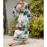 13 Colors Printed With Belt Crochet Knitted Tunic Beach Dress Beach Wear Beachwear Beach Cover Up Cover-upsFemale Women V7201