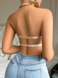 Silicone Pads Strapless Solid Color Sexy Lace Bras Fashionable Outfits Push up Detachable Straps Women's Bra