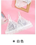 MOYISU French Summer Bralette - Wireless Push-Up Bra for Small Chest, Ultra-Thin Triangle Cups & Sexy Lingerie Set & Sexy Tushy
