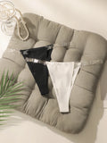 2PCS Women's sexy solid color thong with low waist and seamless underwear easy to clean and comfortable underwear C314