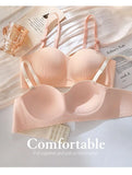 Hot Sale Japanese Style Seamless Underwear, Small Chest Gathered Push-Up Bra for Teens, Pure Sensual Wireless Bralette MOYISU