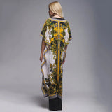 2026 Women Swimsuit Beach Cover Up dress Sleeve Kaftan Beach Tunic Long Pareos Bikinis Cover ups Summer Robe Plage Beachwear