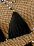 Triangle Halter Thong Bikinis 2026 Women Sexy Swimsuit Ring String Swimwear Female Bathers Bathing Swimming Swim Suit Beachwear