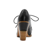 Snake Print Pumps Women Lace Up Brogue Shoes Pointed Toe Wedge Heels Deep Mouth Plus Size 40 41 42