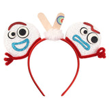 Disney Festival Party Cosplay Mouse Ears Headband 3.3" Ears Glitter Hairband Without Bow For Boys DIY Cartoon Hair Accessories