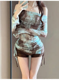 Swimsuit Women's Split Bikini Three Piece Set Sexy Gathering, Covering The Belly Show Off Weight, Soaking in Hot Spring Vacation