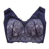 Shockproof Push-up Wireless Yoga Daily Bra Women Bra Wide Shoulder Strap Hollow Out Lace Seamless Thin Anti-exposure Comfort
