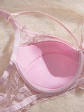 3Pcs Sexy Lace Women's Bra Crisscross Straps Underwire Push-Up Bralette Thin Soft Fashion Lingerie