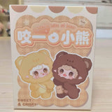 Yooki Take a Bite of Bear Series Blind Box Cute Action Figure Surprise Mystery Bag Vinyl Plush Doll Pendant Home Ornaments Gifts