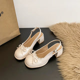 Thick Heel Women Sandals Height Increase Cover Toes Slingbacks Muels Shoes Elegant Stripper Party Dress Female Sandalias