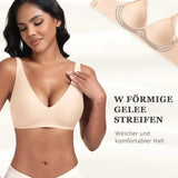 Women's Deep V Seamless Wire-Free Bra Plus Size Solid Color 3/4 Cup Thin Bra Comfortable Push-up Bra Underwear