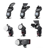 The newly upgraded round head accessory adapter S-R2 can be used for the Shenniu AD200 series and the V860I/V850II/TT685I1/TT600