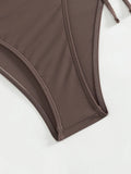 ZTVitality Sexy Solid Bikini Set 2024 New Arrival Biquini Padded Bra Halter Bandage Swimsuit Women Swimwear Summer Bathing Suit