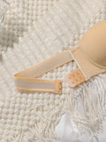 Strapless Push Up Bra Removable Criss Cross Back Invisible Non Slip Underwire Seamless Lingerie For Wedding Dress Party J3439