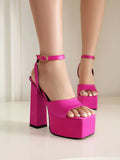 NASBAVI 2025 Women's Summer New Style Super High Heels Waterproof Terrace Trendy Glitter T-Stage Fashion Sandals Wedding Sandals