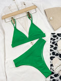 Sexy Bikini Women Push Up Leopard Patchwork High Waist Triangle Swimwear Swimsuit Bikini Set Bathing Suit Bikini Female Biquinis