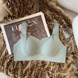 Wing Pattern Seamless Push Up Bra Women's Non-wire Bra U-Back Invisible Brasiere Sexy Lingerie Comfort Underwear Intimates M-XXL