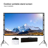 Double triangular bracket projection screen, more stable and not afraid of wind, easy to install, with storage bag