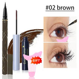 Silk Fiber Curling Mascara, Ultra-Fine Brush, Lengthening & Volumizing, Waterproof, Smudge-Proof, Long-Lasting, Unisex, Eye Safe
