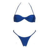 Bnadeau 3Pcs Sexy Bikini With Cover Up Women Swimsuit Swimwear Female Solid Swim Suit Brazilian Biquini Beachwear Bathingsuit