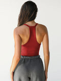 Sporty Style Tank Top Women Yoga Style Vest Solid Color Slim Fit Strapless Sportswear 2026 New Summer Dress up Female Clothing