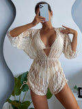 3 Pieces Bikini Tropical Print Swimsuit Halter Drawstring Side Swimwear Women 2026 Bathing Suit Female Swimming Summer Beachwear