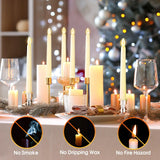 20cm LED Table Light With Timer Remote Flameless Electronic Taper Candle Light for Party Wedding Home Decor Flashing Lamp