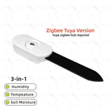 Zigbee Soil Moisture Tester Meter Tuya Smart Life Hygrometer Temperature Soil Fertility Sensor For Z2M Automation Irrigation