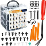 800pcs Car Plastic Retainer Clips Kit 680pcs Auto Fender Push Pin Rivet Door Trim Panel Car Fastener Clip Mixed Set Amagi