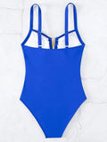 2026 V Neck Pleated Swimsuits Female Swimwear One Piece Swimsuit Women High Cut Bather Bathing Suit Swim Beachwear Slim Bodysuit