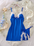 Light Purple Women Nightdress Sexy Lace Bow Lingerie Adult Dress Babydoll Sex Sleepdress Underwear Sets Ladies Erotic Outfits