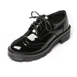 Spring Women Oxford Shoes Comfort Lady Brogue 2026Polish Designer Low-heeled Casual Shoes British Style Women Shoes