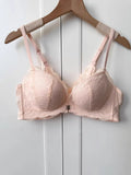 Summer Nouvelle Tendance! Soutien-Gorge Push Up à Fermeture Avant - Bretelles Dentelle Dos, Bralette Légère pour Petite Poitrine