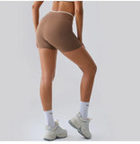 Sports Shorts Cross Waist Women Shorts Women Cycling Jogging Fitness High Waist Push Up Gym Shorts Leggings Women Yoga Clothing