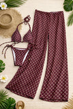 2026 Fashionable Boho Chic Bikini Set with Unique Paisley Design Perfect for Beach Wear and Pool Parties Summer Getaways