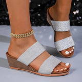 2026 Summer High Quality New Fashion Casual Platform Wedge  High Quality New Fashion slippers women