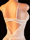 Erotic Sexy Lingerie Women Crotchless Sex Underwear Porn Babydoll Dress Hollow Hot Lace Sexy Bodysuit Lingerie Exotic Costume