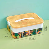 Stackable Classified Storage Box (NEW) - Transparent Dustproof Moisture-Proof Plastic | Perfect for Kids Lego Building Blocks