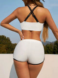 2026 Sporty Solid High Waist Bikini Women Swimwear Female Swimsuit Bathers Bathing Swimming Suit Beachwear Summer