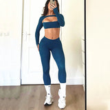 2/3PCS NoLogo Seamless DVision Yoga Set Women Workout Scrunch Leggings Strappy Sports Bra Fitness Gym Shorts Workout Suits XP65