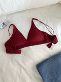 MOYISU French Triangle Cup Micro Push-up|Large & Small Breast|Sexy Nude Lightweight Skin Bra Cover Summer Comfort Fit