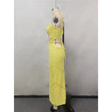 New Sexy Halter Tummy Cut Out Crochet Knitted Tunic Beach Cover Up Cover-ups Beach Dress Beach Wear Beachwear Female Women V5454